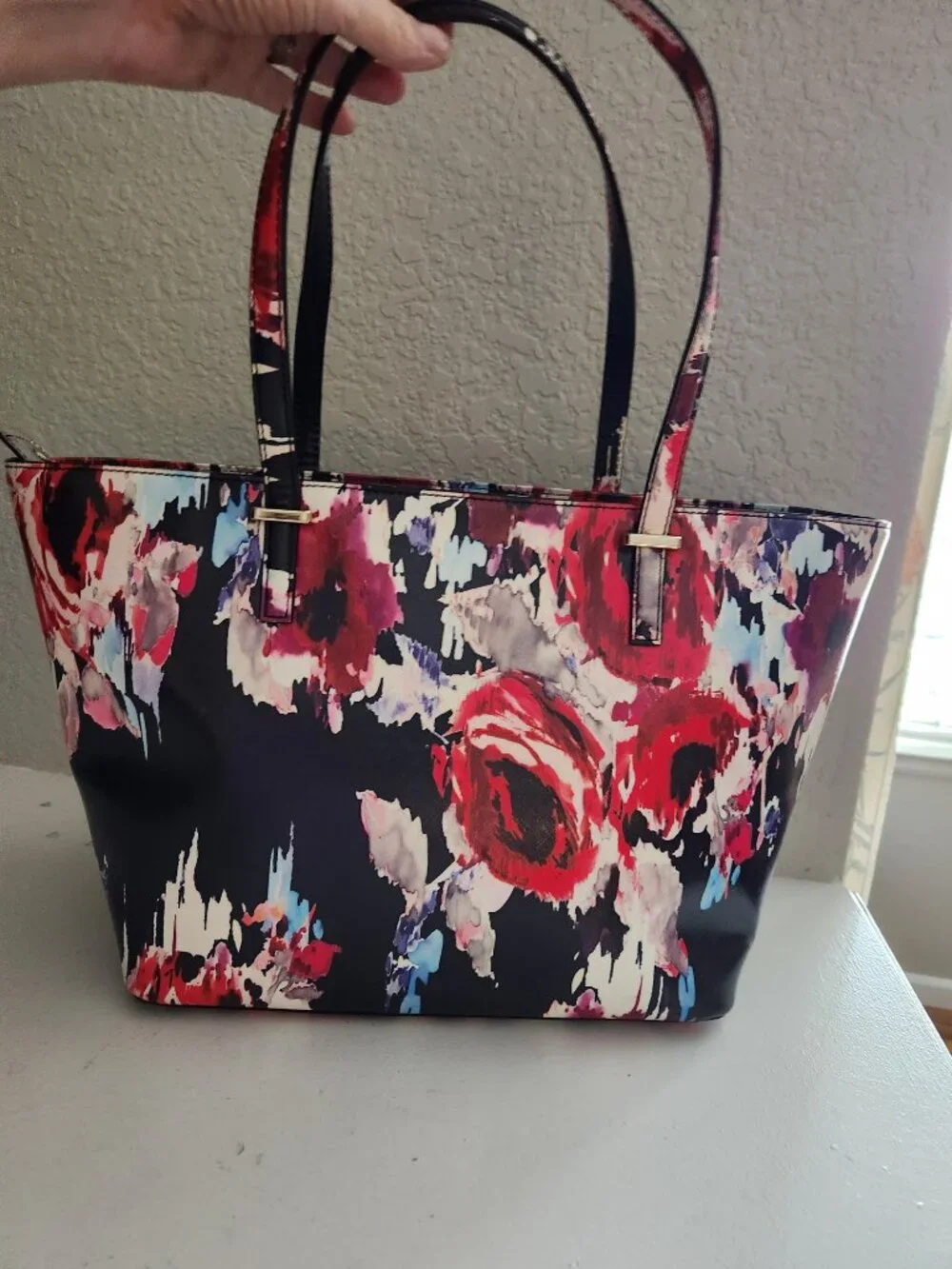 New Kate Spade NY Poppy Floral Tote Bag Purse